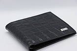 Чоловічий шкіряний гаманець Wanlima 22522870903a1 Black, фото 4