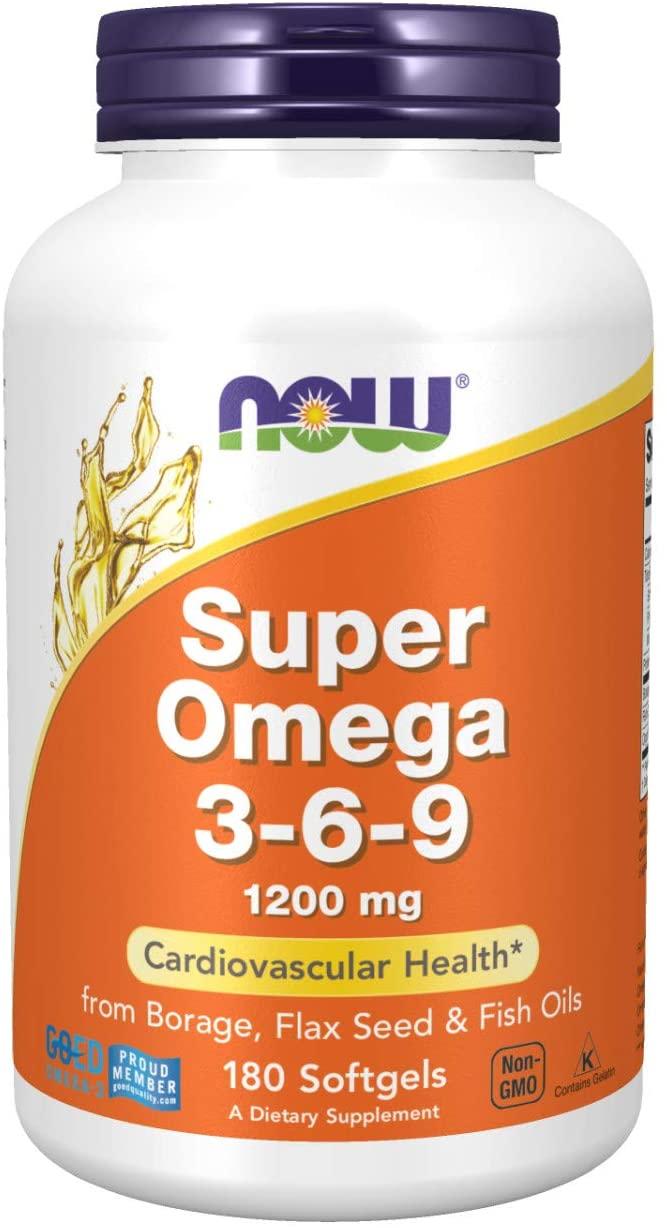 Now Foods Super Omega 3-6-9 180 гелевих капсул, фото 1