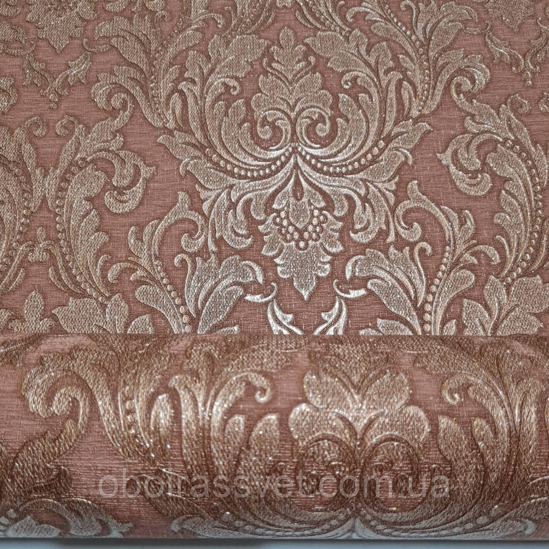 Шпалери Крісті 2 8552-03 вінил гарячого тиснення на флізелін,шовкографія 10 м,ширина 1.06 м