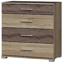 Комод Бриз К-5 Люкс з ламінованої ДСП в спальню/вітальню Еверест Дуб Сонома + Трюфель