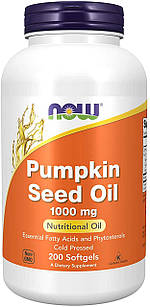Now Foods Pumpkin Seed Oil 1000mg 200 гелевих капсул