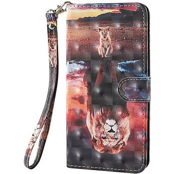 Чохол-книжка Color Book для Huawei Y6 2019 / Y6 Pro 2019 / Honor Play 8A Лев