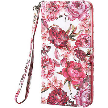 Чохол-книжка Color Book для Huawei Y6 2019 / Y6 Pro 2019 / Honor Play 8A Півонії