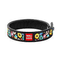 Браслет WAUDOG Design Пончики шкіра Чорний 00501 (4823089313443)
