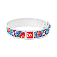 Браслет WAUDOG Design Квіти шкіра Білий 004815 (4823089312682)