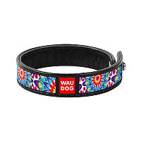 Браслет WAUDOG Design Квіти шкіра Чорний 00481 (4823089312675)