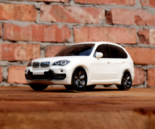 БМВ білий - сувенірна пляшка з чарками BMW X5