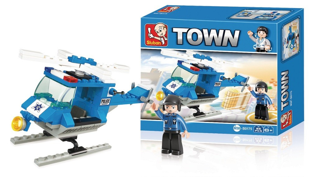 Дитячий конструктор Sluban Town "Поліцейський вертоліт", фото 1