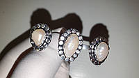 Кільце безрозмірне на два пальці з натуральним бароковим Перлами (перли Бароко), фото 1
