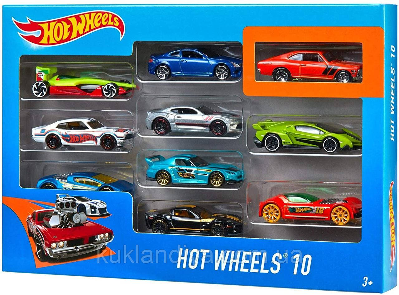 Набор Hot Wheels 10 машинок ассортимент (ID#499449999), цена: 595 ...