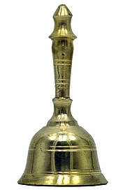 Дзвіночок з ручкою бронзовий 9,5 см