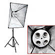 Набір постійного студійного світла софтбокси 50x70 на 4 патрона + Лампи 135W, фото 6