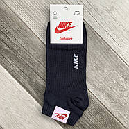ORIGINAL Шкарпетки спортивні бавовна Nike Exclusive, Італія, розмір 41-45, короткі, асорті, 11546, фото 3