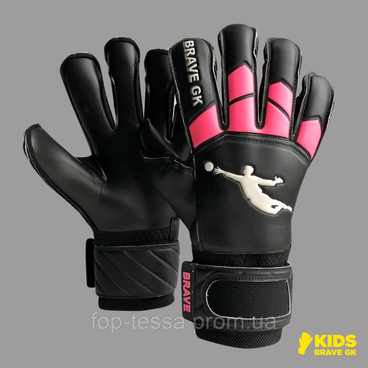 Рукавички воротарські BRAVE GK WINNER BLACK/PINK P. 7