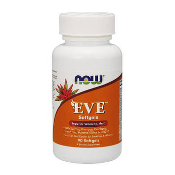 Жіночі мультивітаміни Єва Now Foods EVE women's Multiple Vitamin (90 softgels)