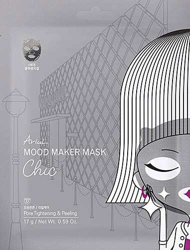 Ariul Mood Maker Mask Chic Гідрогелева пілінг маска з деревного вугілля для глибокого очищення та детоксу