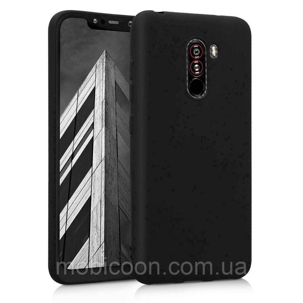 Чохол силіконовий для Xiaomi Pocophone F1 чорний, фото 1