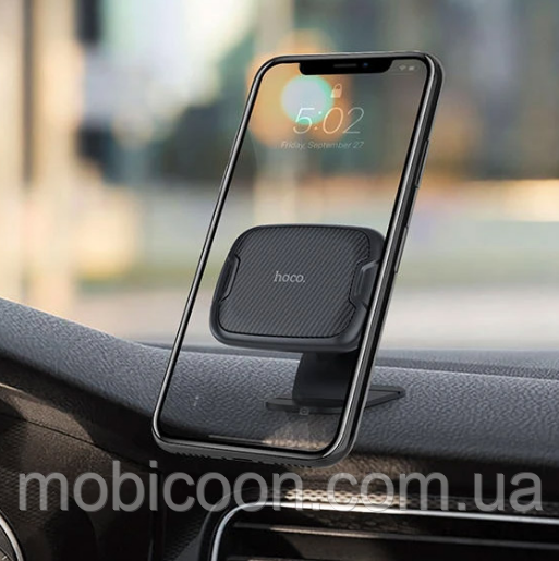 Автотримач на 3М скотчі Hoco CA66 Sagittarius series Console magnetic car holder black