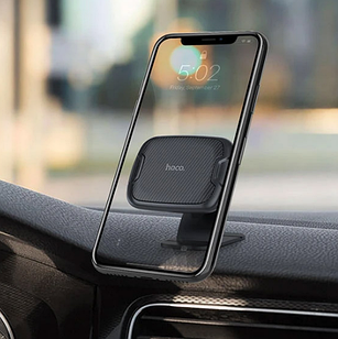 Автотримач на 3М скотчі Hoco CA66 Sagittarius series Console magnetic car holder black
