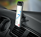 Автотримач на 3М скотчі Hoco CA66 Sagittarius series Console magnetic car holder black, фото 10