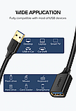 Подовжувальний кабель Ugreen USB 3.0 Type A для передачі даних 5 Гбіт/с 0,5 м Чорний 30125, фото 3
