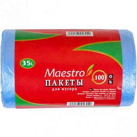 Пакети для сміття Maestro 35 л. 100 шт.