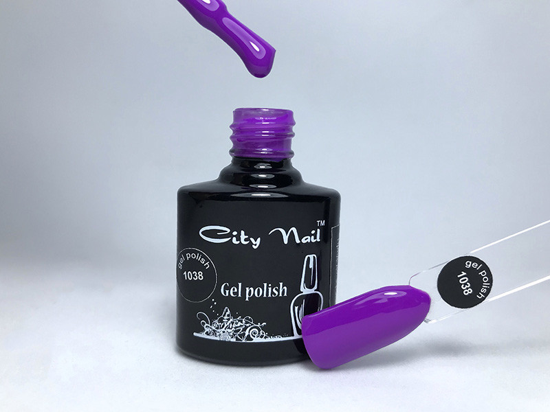 Гель-лак CityNail 1038 фіолетовий Фіолетовий колір гель-лаку Фіолетовий гель лак Лавандовий Гель Лак
