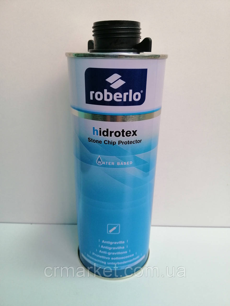 Антикорозійне покриття ROBERLO Hidrotex (на водній основі) 1 л, чорний, фото 1