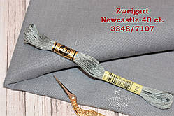 Тканина рівномірного переплетення Zweigart Newcastle 40 ct. 3348/7107 Anthracite (Антрацит)