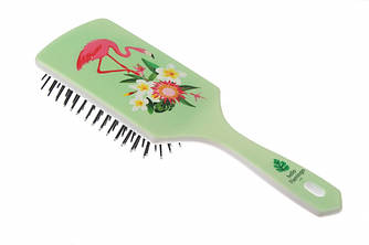 Гребінець щітка Фламінго зелений
