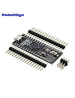 Контроллер Micro ATmega32U4-MU MicroUSB RobotDyn не распаян