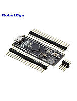 Контроллер Micro ATmega32U4-MU MicroUSB RobotDyn распаян