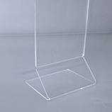 Менюхолдер під єврофлаєр (99 х 210 мм), Z-подібний, акрил 2 мм, фото 3