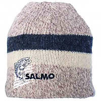 Бежевая полушерстяная шапка на подкладе Salmo 302744 L/XL