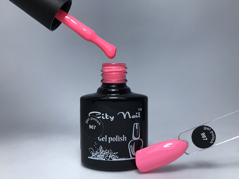 Гель-лак CityNail 967 рожевий Гель-лаки City Nail Рожевий гель-лаку - Рожевий Гель лак преміум клас, фото 1