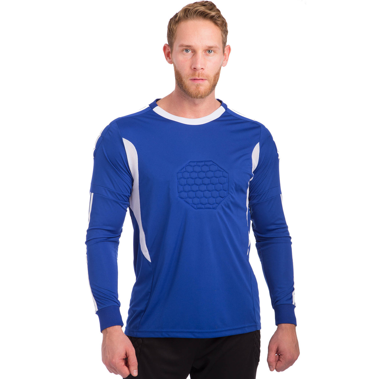 Светр для футбольного воротаря р-р S-2XL-44-56 LD-5201 синій, фото 1