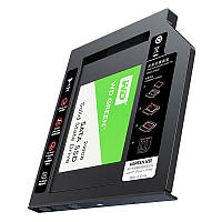 Кишеня-адаптер Ugreen CM322 9.5 мм для підключення 2.5" HDD/SSD SATA 3.0 в ноутбук 70657