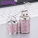 Фігурна флешка TG 32GB Кулончик Pink USB 2.0, фото 2