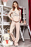 ✔️ Модна жіноча піжама костюм кофта з штанами 42-48 розміри різні забарвлення, фото 3