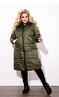 Пальто жіноче зимове з капюшоном, жіноче зимове пальто з капюшоном Великого розміру