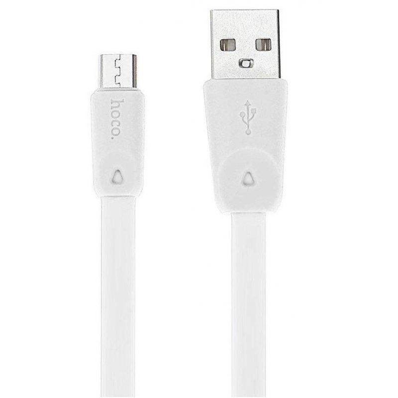 Кабель для зарядки телефону Android microUSB HOCO X9 200см |2A| Білий