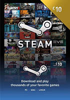 Карта оплаты Steam Wallet Steam Wallet £10 (GBP)