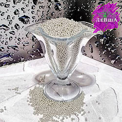 Кульки дзеркальні, срібні. Діаметр: 3мм. 100 гр.