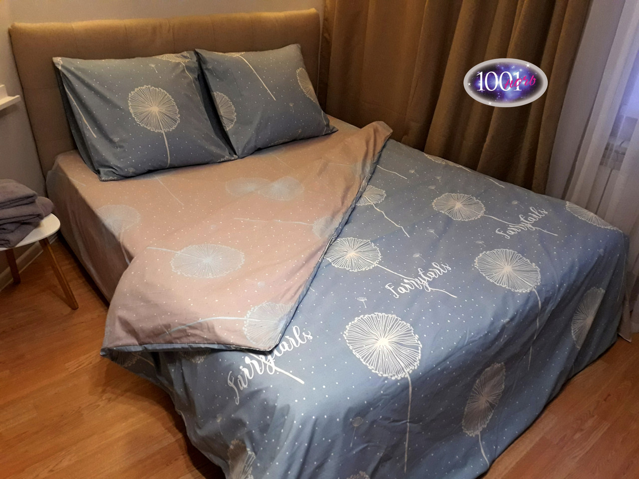 Набір постільної білизни Бязь Голд Люкс Дуєт №бл 106 Двуспальний