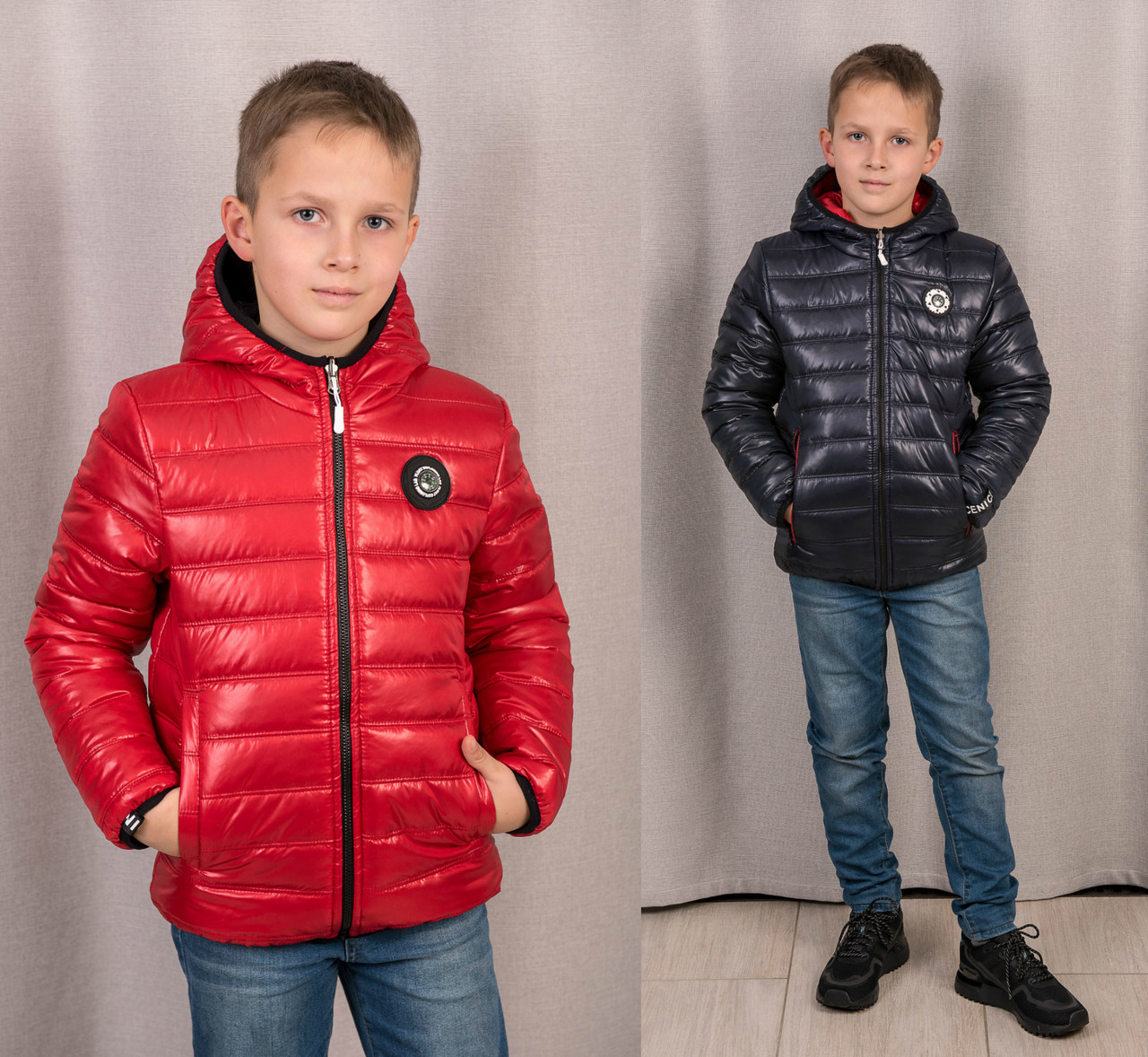 Дитячі куртки для хлопчиків весняні розміри 98-164