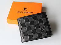 Мужской кожаный кошелек Louis Vuitton black