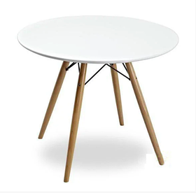 Круглий стіл білий Тауер-Вуд D-100 см для кухні