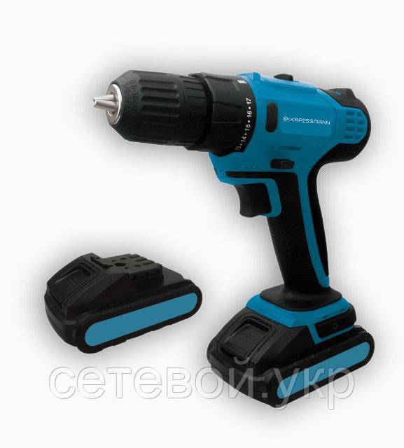 Шуруповерт акумуляторний KRAISSMANN 1300 ABS 12/2 Li,