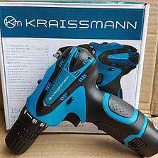 ШУРУПОВЕРТ АКУМУЛЯТОРНИЙ KRAISSMANN 1500 ABS 12/1 LI, фото 2