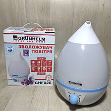 Зволожувач повітря + LED підсвічування нічник GRUNHELM GHF026 25 Вт ультразвукової